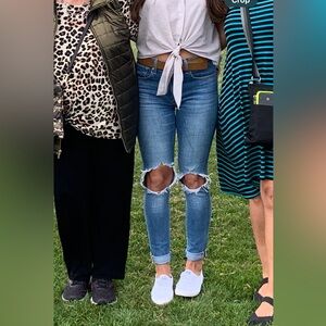 Levi’s 721 High Rise Skinny Distressed Blue Women's Jeans